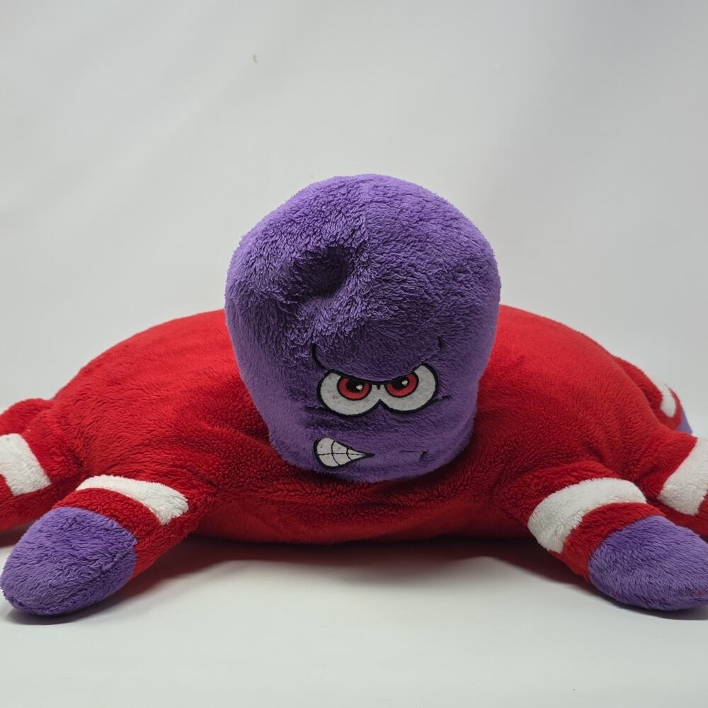 Pillow Pets Detroit Red Wings NHL Plush Figure Red Purple Officially Licensed